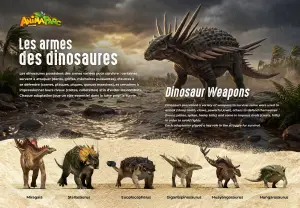 Panneau Les armes des dinosaures