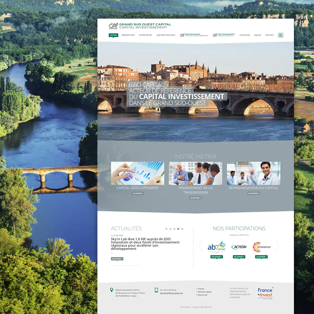 Création de site internet GSO Capital