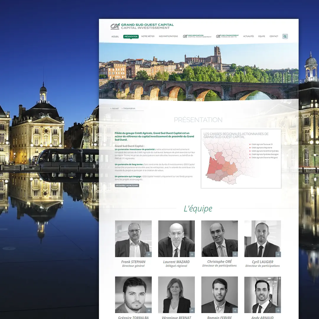 Création de site internet GSO Capital