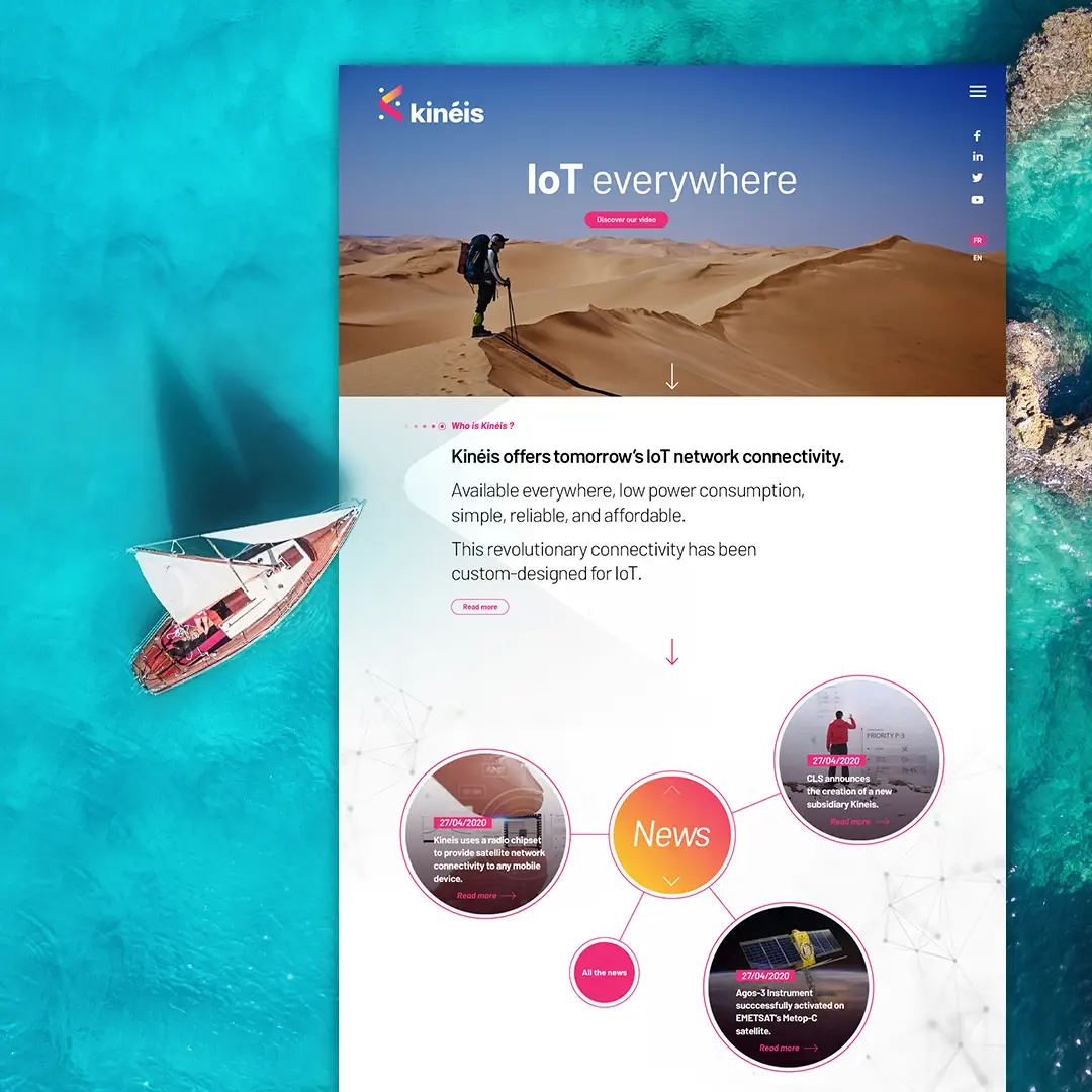 Création de site internet Kinéis