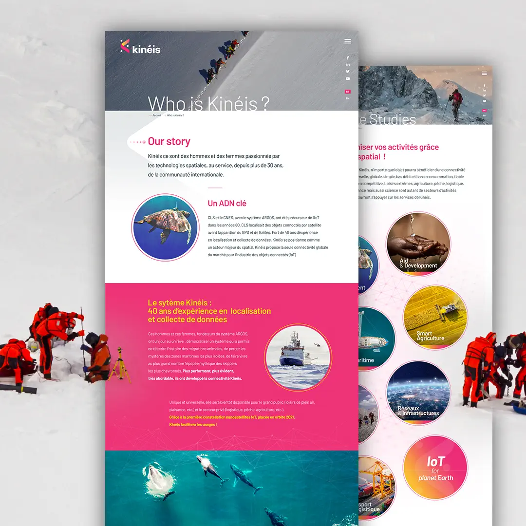 Création de site internet Kinéis