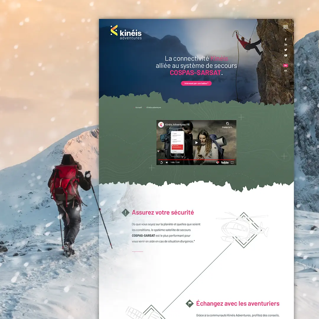 Création de site internet Kinéis