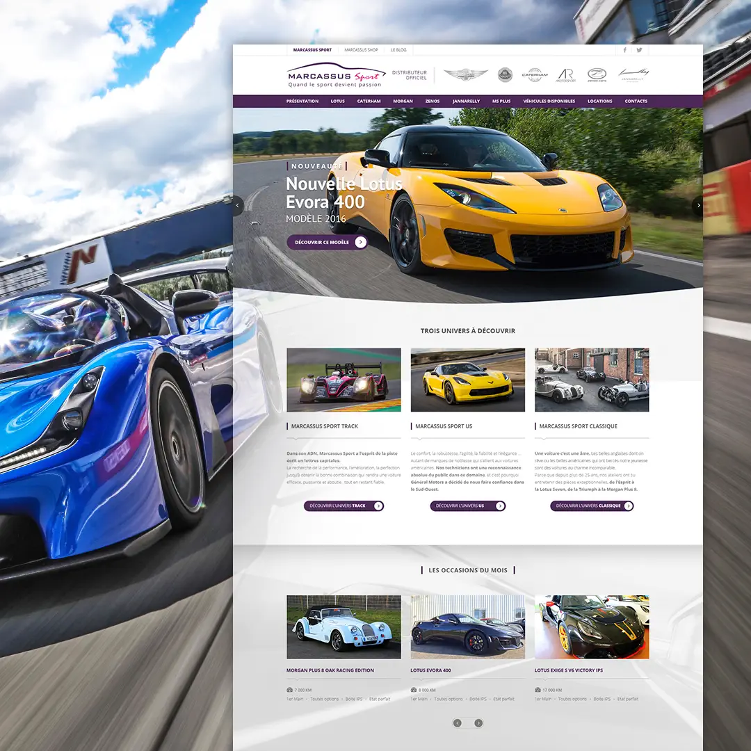 Création de site internet Marcassus Sport