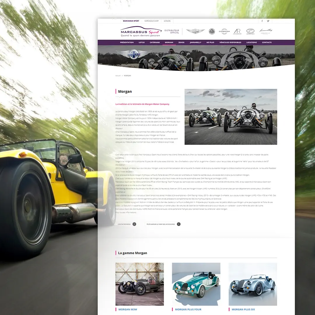 Création de site internet Marcassus Sport