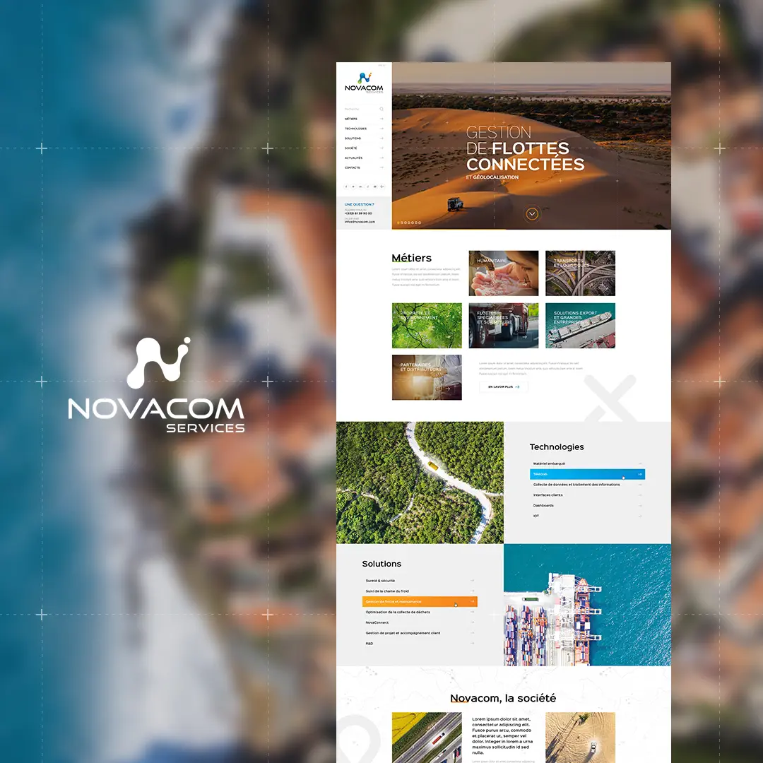Création de site internet Novacom