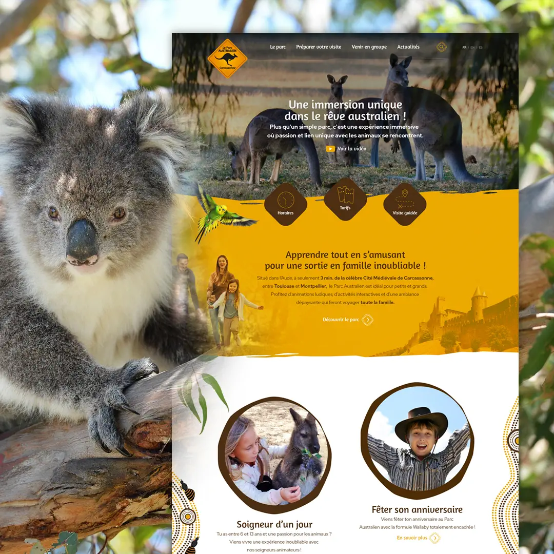 Création de site internet Le Parc Australien