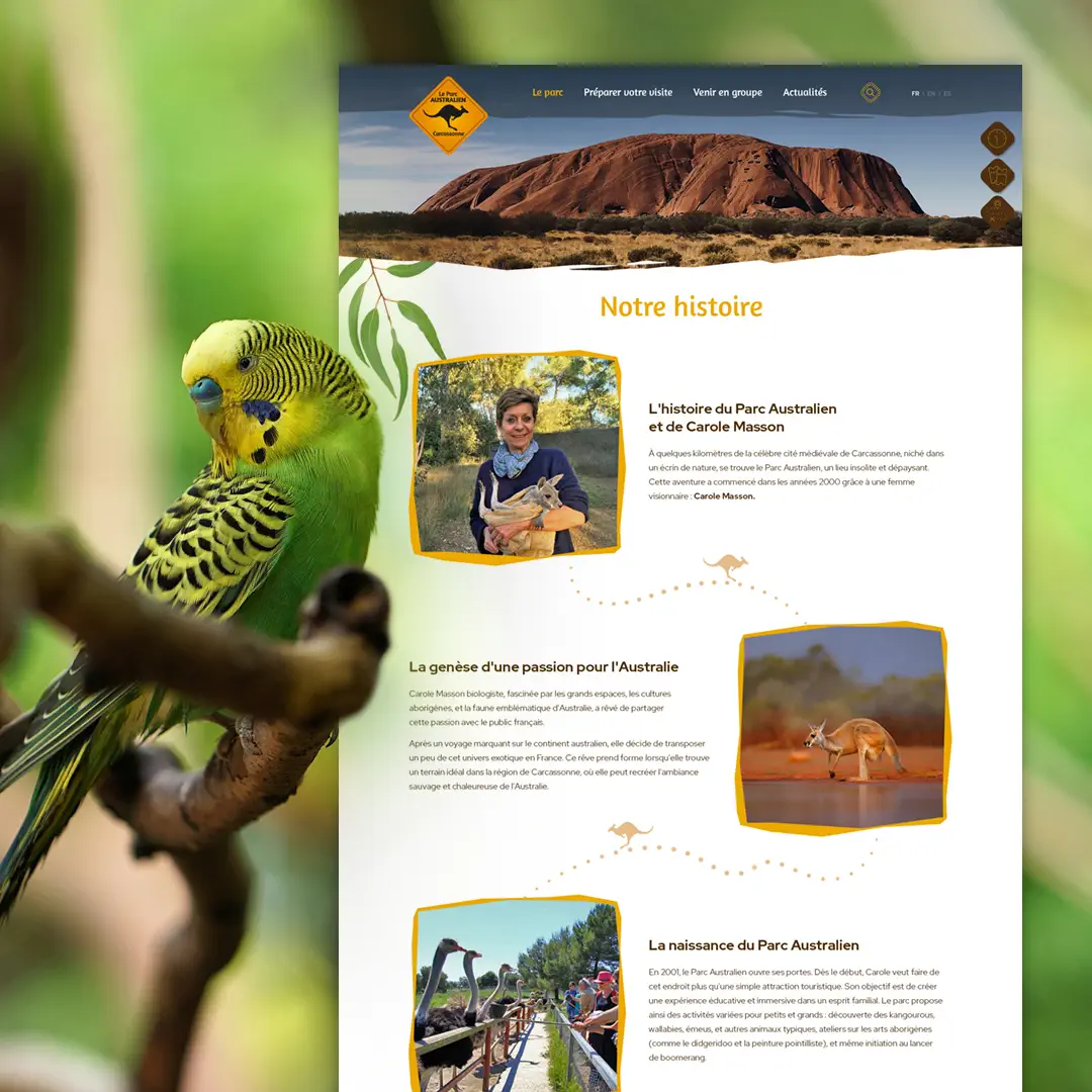 Création de site internet Le Parc Australien