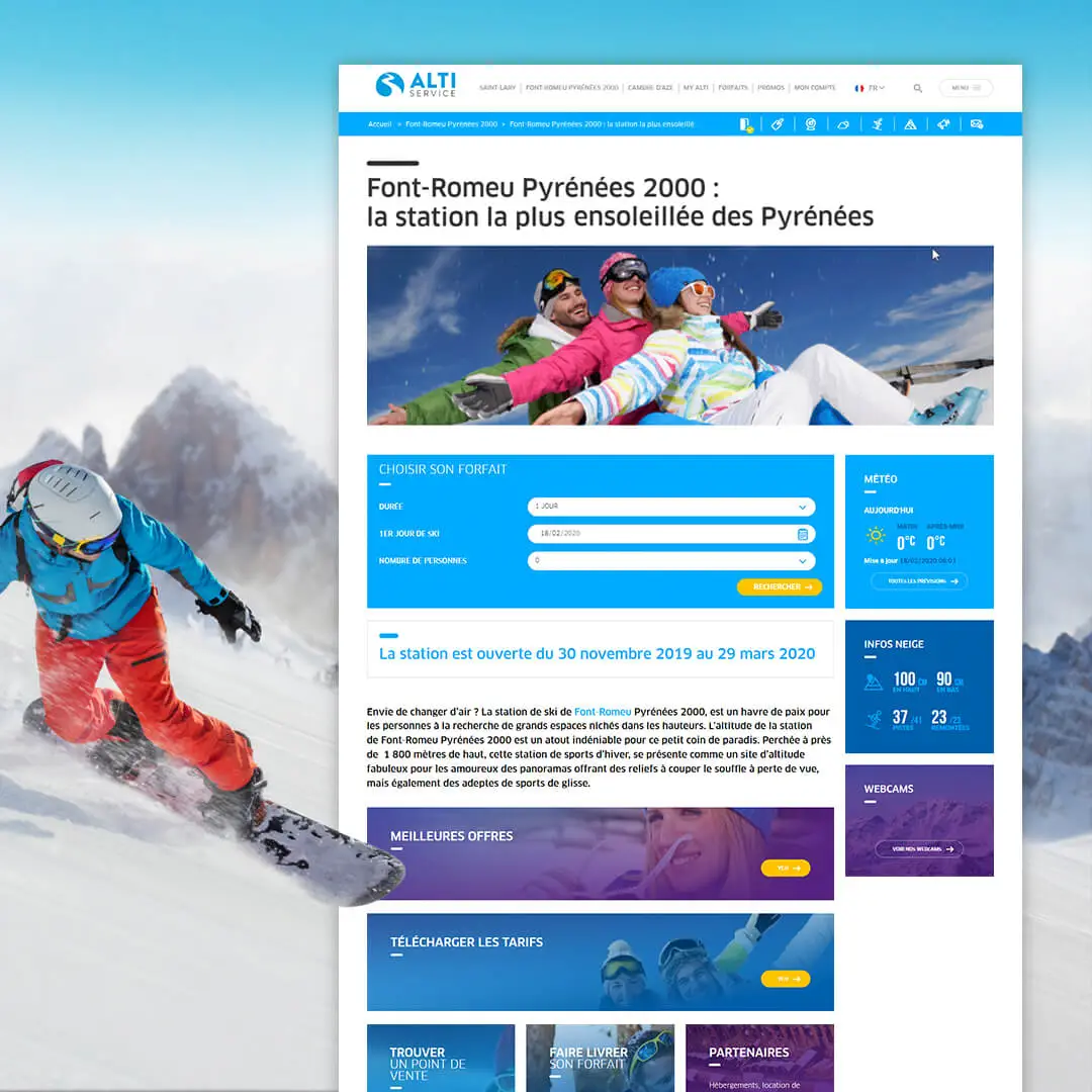 Création de site internet Altiservice