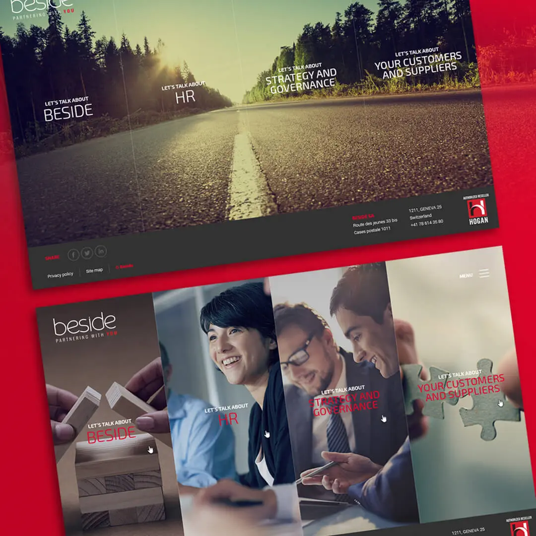 Branding, Création de site internet Beside