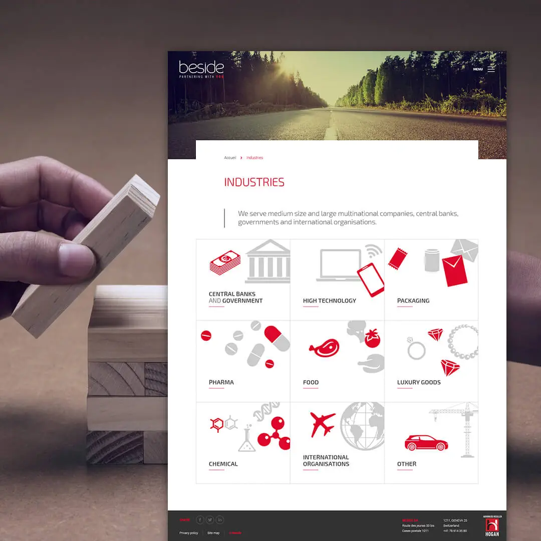 Branding, Création de site internet Beside