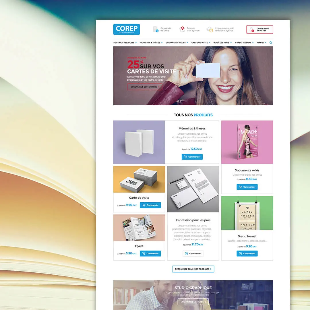 Création de site internet Corep