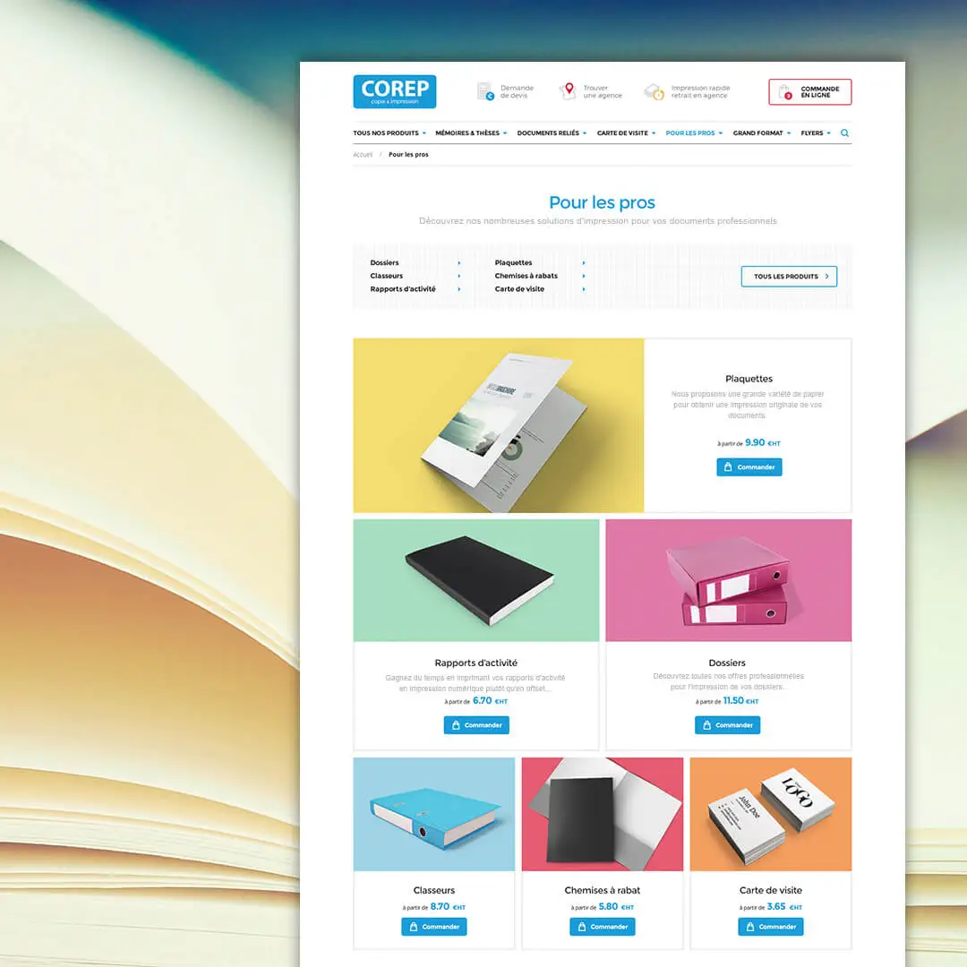 Création de site internet Corep