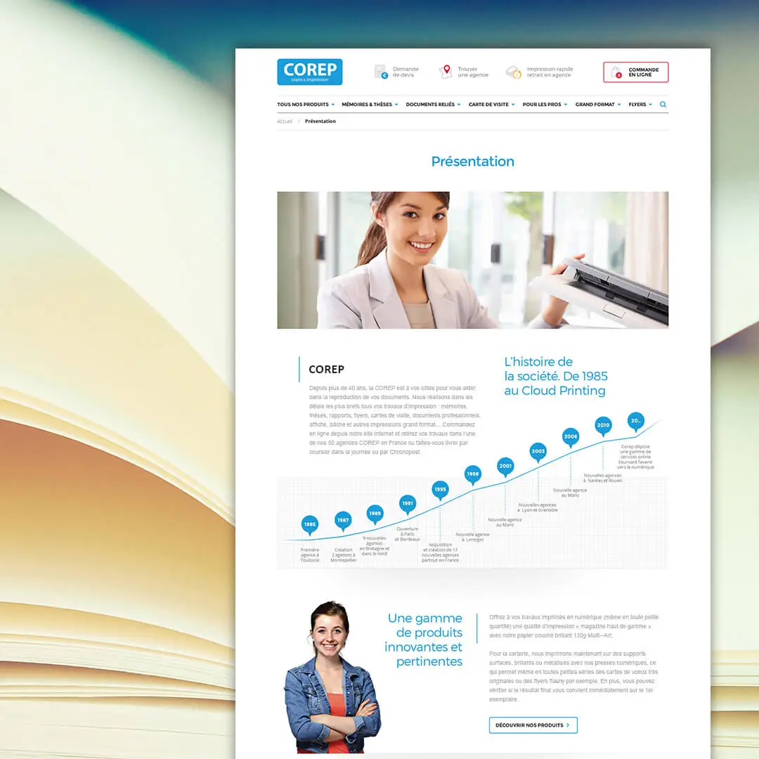 Création de site internet Corep