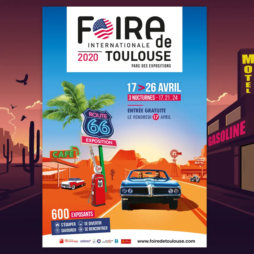 Branding, Publicité Foire Internationale de Toulouse 2020