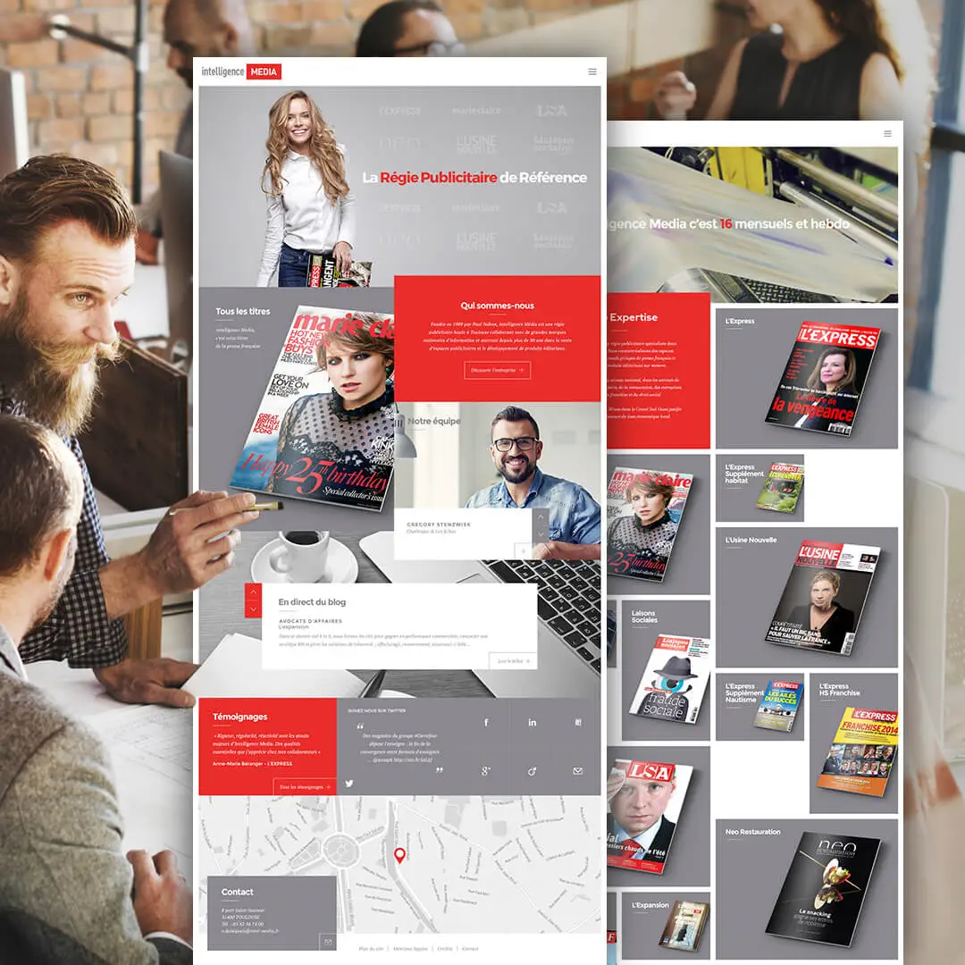 Création de site internet Intelligence Média