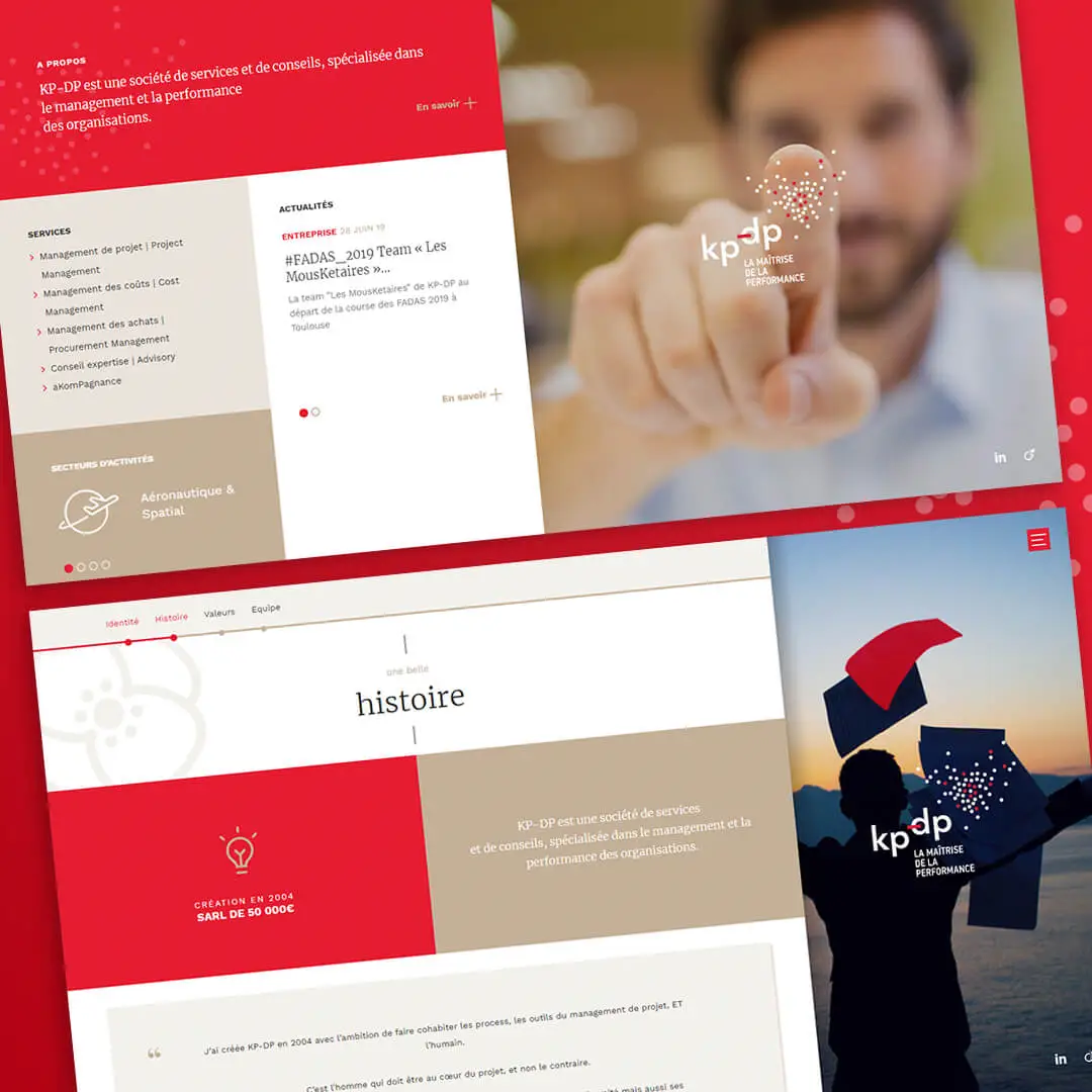 Branding, Création de site internet KP-DP