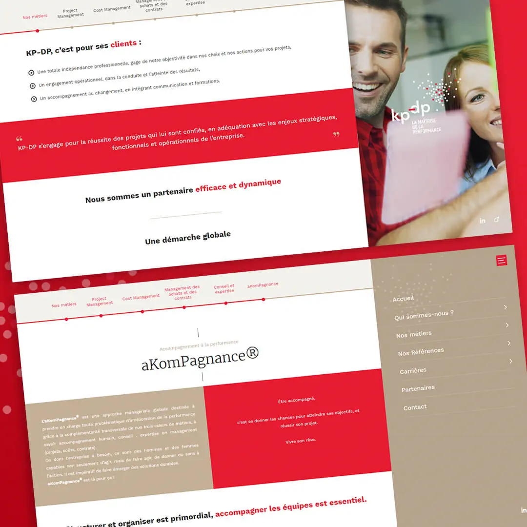 Branding, Création de site internet KP-DP