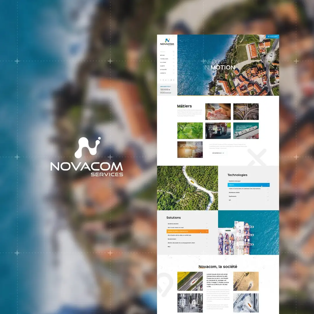 Création de site internet Novacom