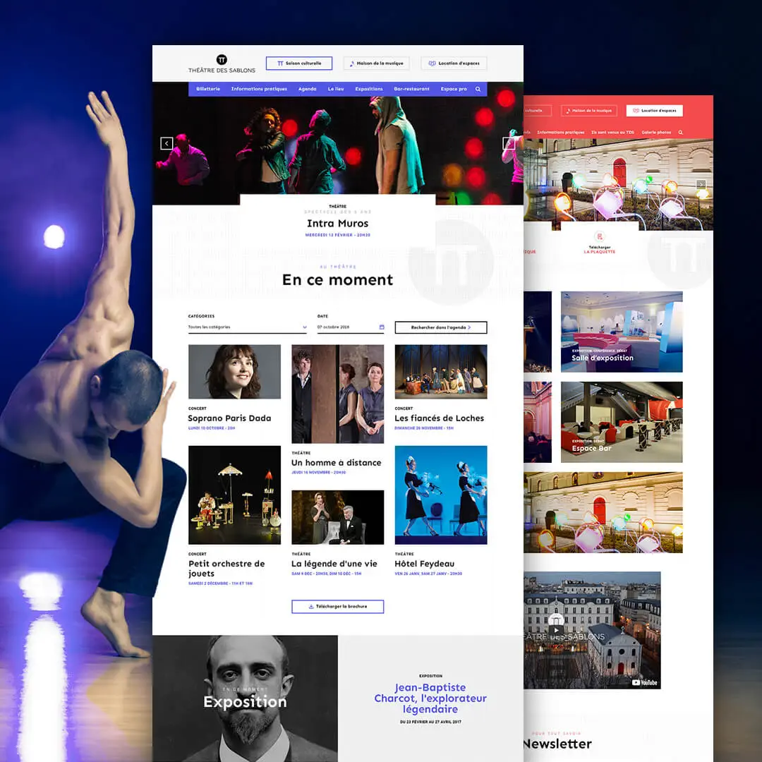 Création de site internet Théâtre des Sablons