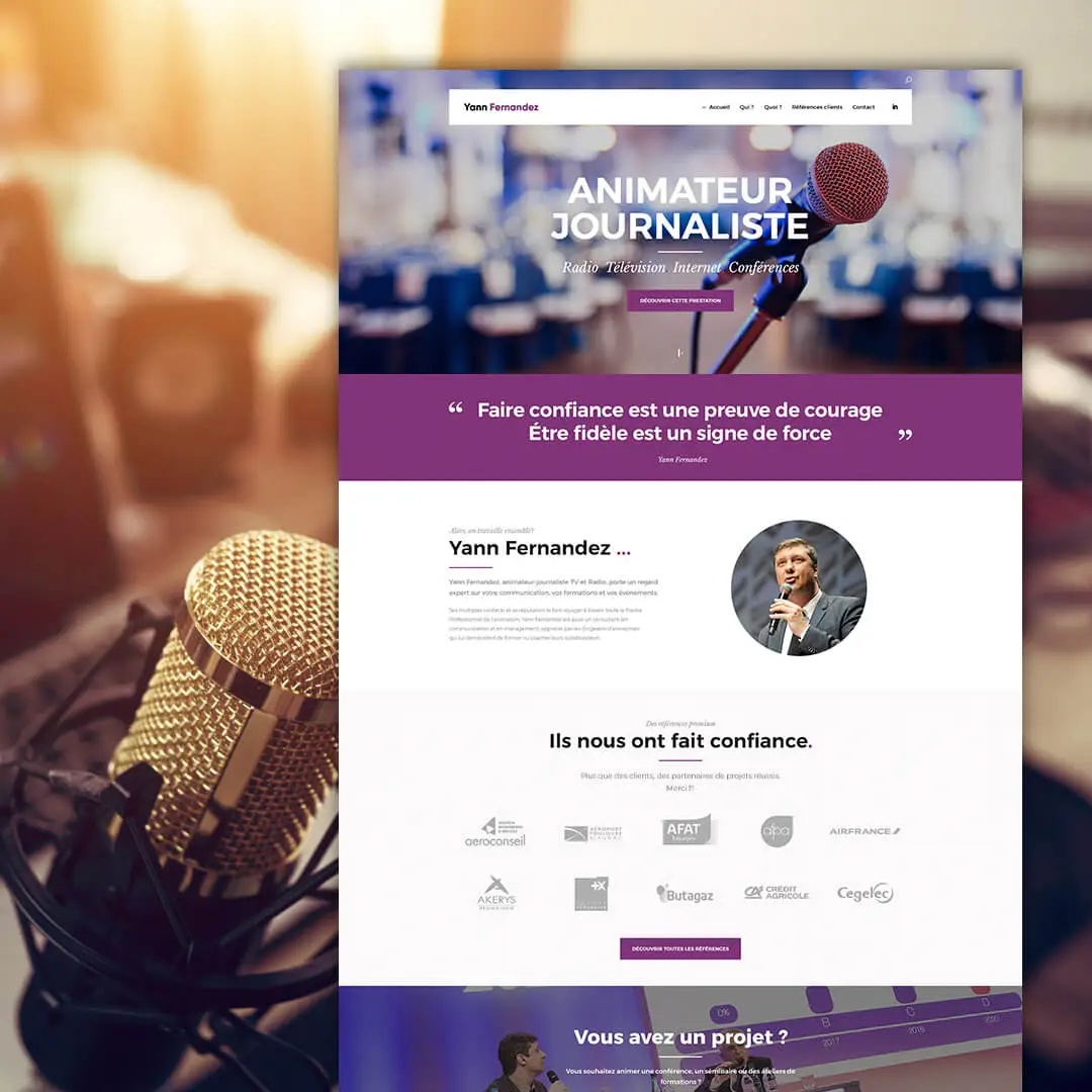 Création de site internet Yann Fernandez