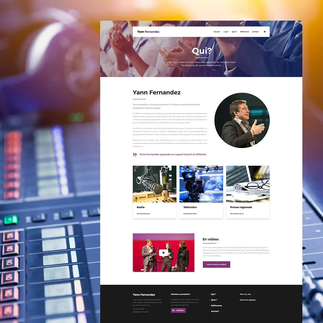 Création de site internet Yann Fernandez