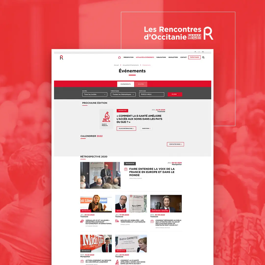 Création de site internet Rencontres Occitanie