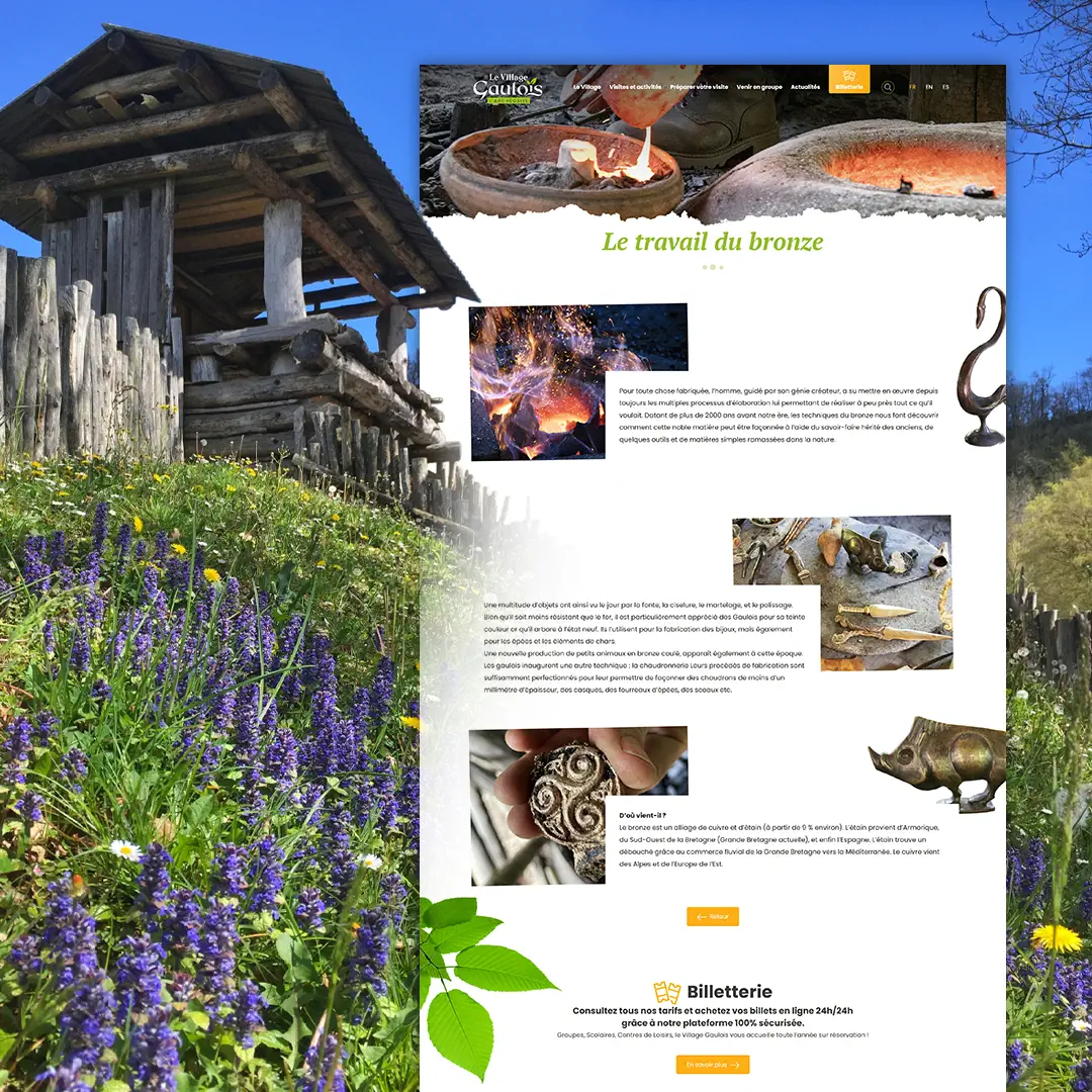 Création de site internet Village Gaulois